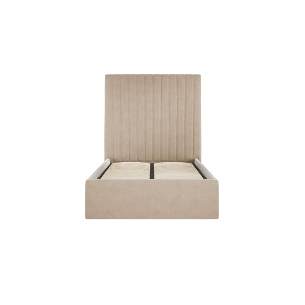 Beau Monde HO+ME Berlin Tall Ottoman Single Bed In Beige