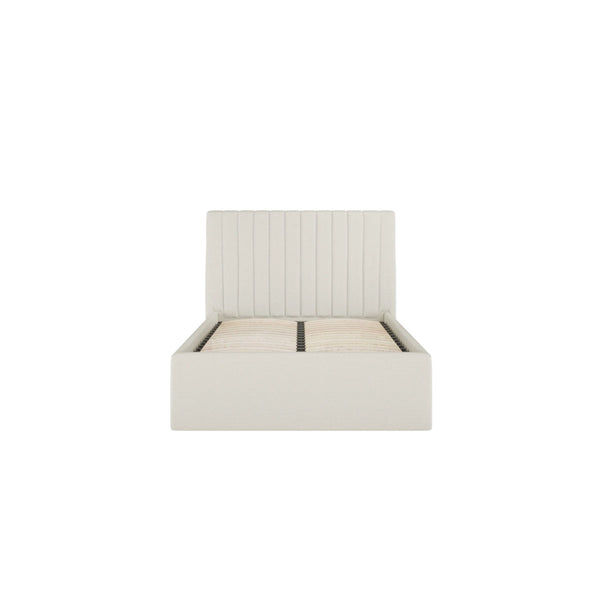 Beau Monde HO+ME Berlin Tall Ottoman Single Bed In Milk