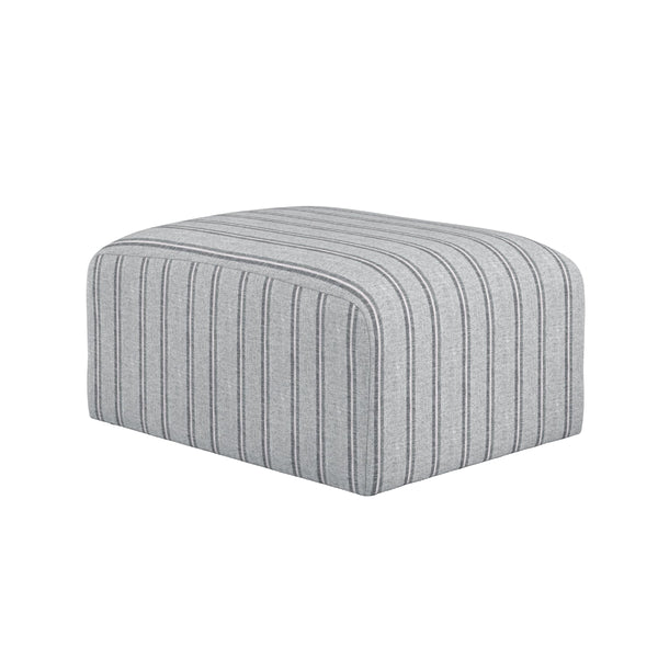 Beau Monde HO+ME Ryder Pouffe In Thick Stripe Ticking