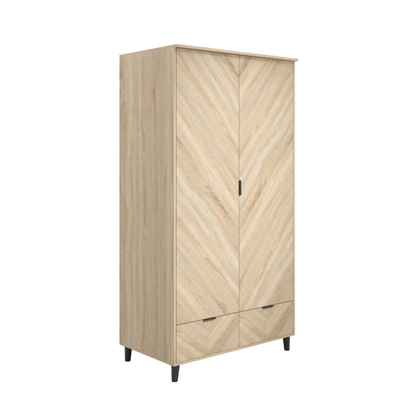 beau monde HO+ME Stockholm 2 Door Wardrobe in Chevron