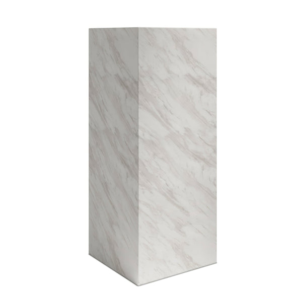 Beau Monde HO+ME Sur Pandora Large Pedestal Table In White Marble