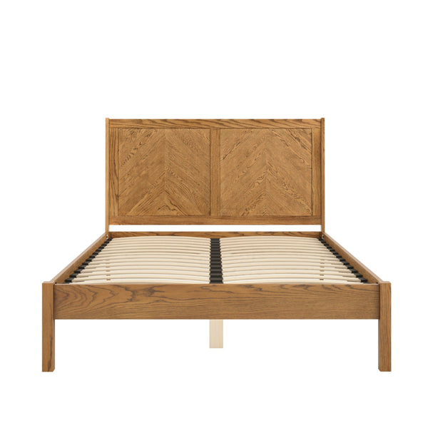 beau monde HO+ME Ziggy Double Bed In Smoked Herringbone