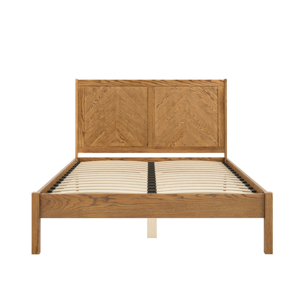 beau monde HO+ME Ziggy Kind Size Bed In Smoked Herringbone