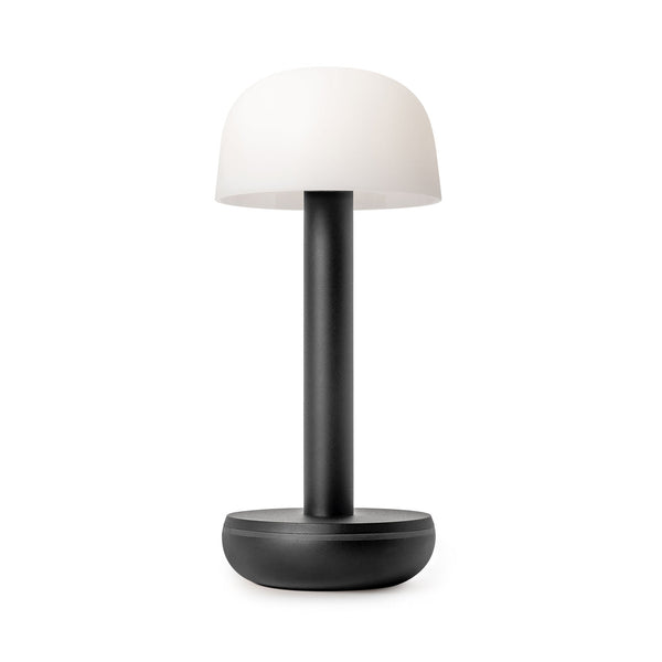 beau monde Humble Two Rechargeable Table Lamp - Frosted Black
