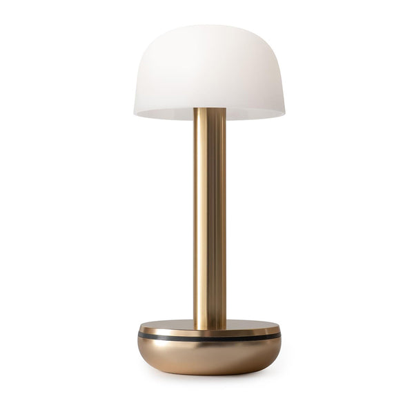 beau monde Humble Two Rechargeable Table Lamp - Frosted Gold