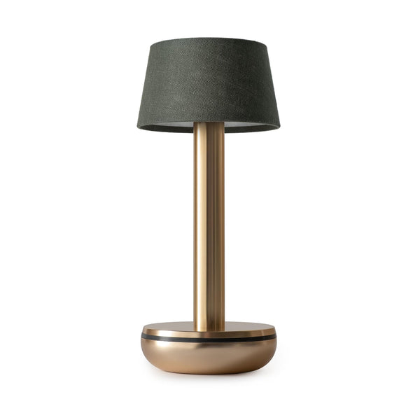 beau monde Humble Two Rechargeable Table Light - Gold Emerald Linen