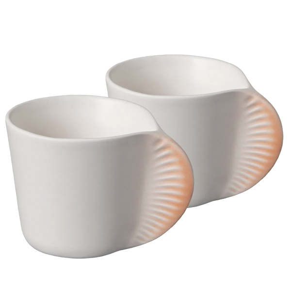 beau monde ibride Morphose Set of two Coffee Cups - Coral