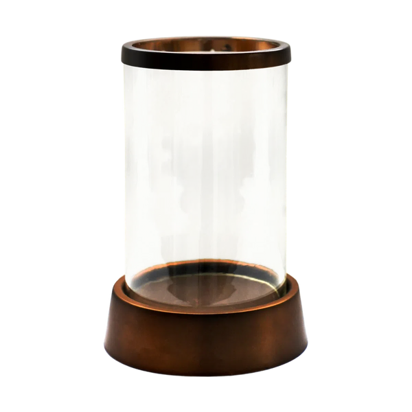Beau Monde Ivyline Hampton Copper Hurricane Lantern