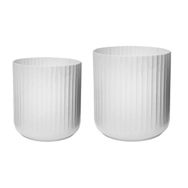 beau monde Ivyline Hudson Corrugated Planters Set of Two