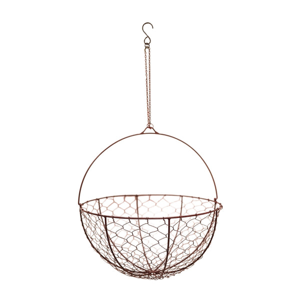 Beau Monde Ivyline Outdoor Hanging Wired Netted Basket