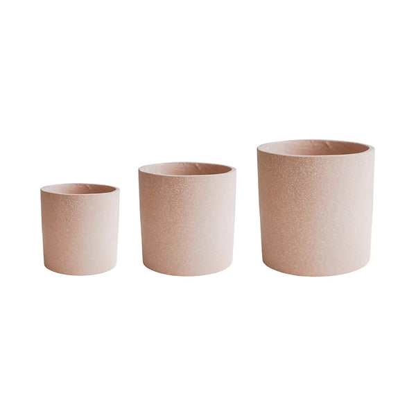 Beau Monde Ivyline Valetta Blush Terrazzo Planter Set