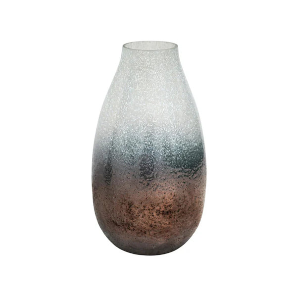 Beau Monde Ivyline Verre Snowdrop Atlantic Frosted Vase