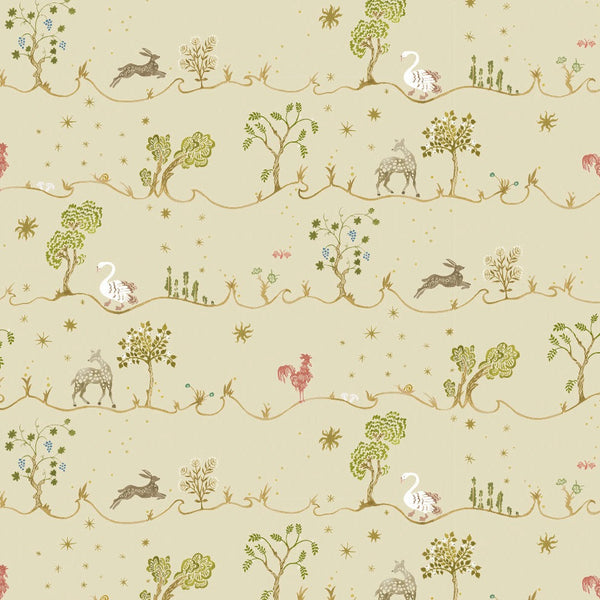 Beau Monde Josephine Munsey A Wave For Joan Wallpaper - Light Olive