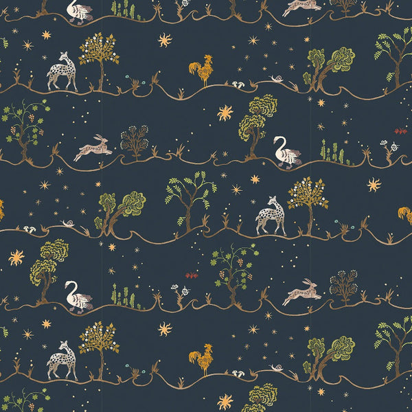 Beau Monde Josephine Munsey A Wave For Joan Wallpaper - Navy