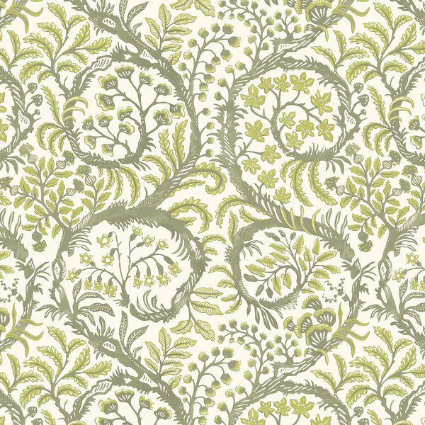 beau monde Josephine Munsey Butterrow Wallpaper - Green