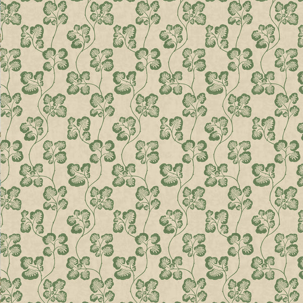 Beau Monde Josephine Munsey Cabbage Check Wallpaper - Brookes Green And Edge Sand