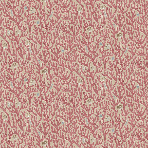 Beau Monde Josephine Munsey Coral Wallpaper - Red Toppings