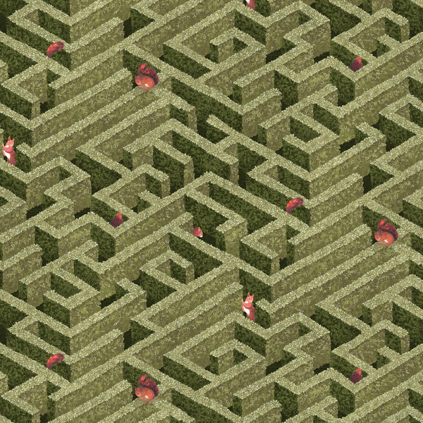 Beau Monde Josephine Munsey Labyrinth With Squirrels Wallpaper
