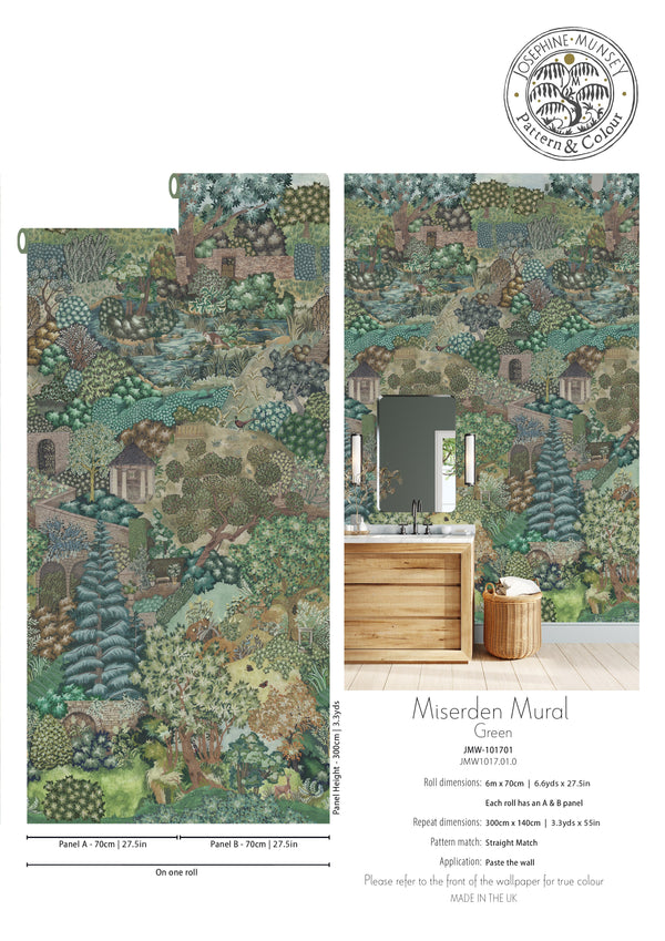 Beau Monde Josephine Munsey Miserden Mural Wallpaper