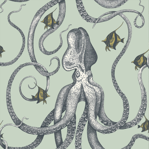 Beau Monde Josephine Munsey Octopoda Grand Wallpaper - Radmoor Blue