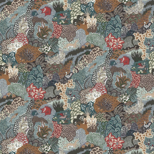 beau monde Josephine Munsey Whimsical Clumps Wallpaper - Multi