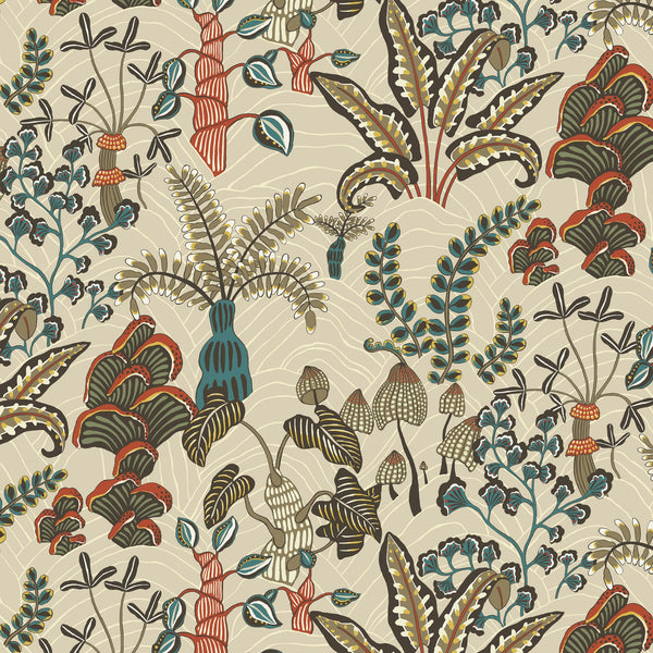 beau monde Josephine Munsey Woodland Floor Wallpaper