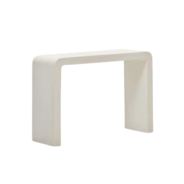Beau Monde Kave Home Aiguablava Console In White Cement 120 X 80 Cm