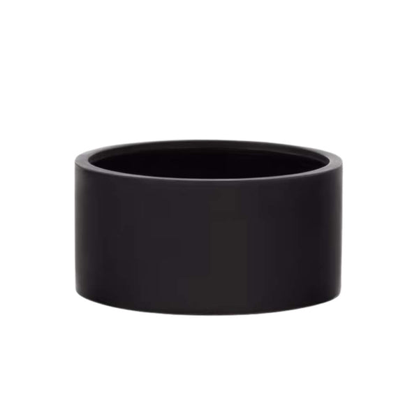 Beau Monde Kave Home Aiguablava Plant Pot In Black Cement Ø 62 Cm