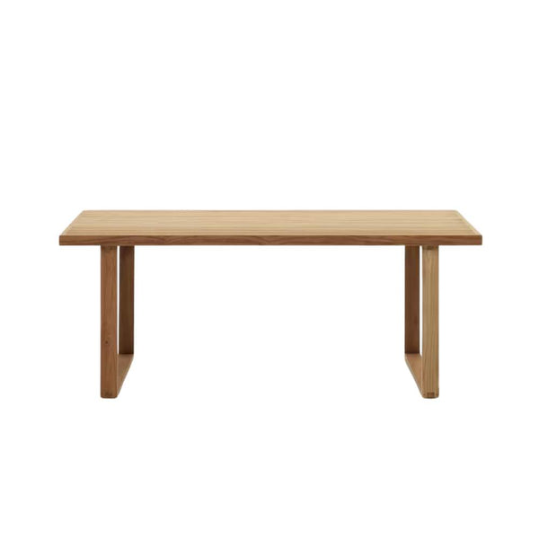 beau monde Kave Home Canadell 100% Outdoor Solid Recycled Teak Table 180 x 90 cm