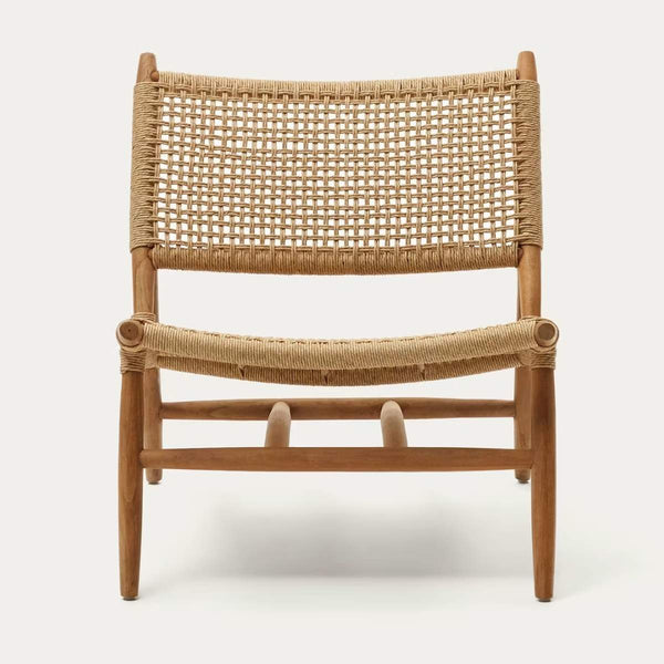 Beau Monde Kave Home Codolar Armchair In Solid Teak