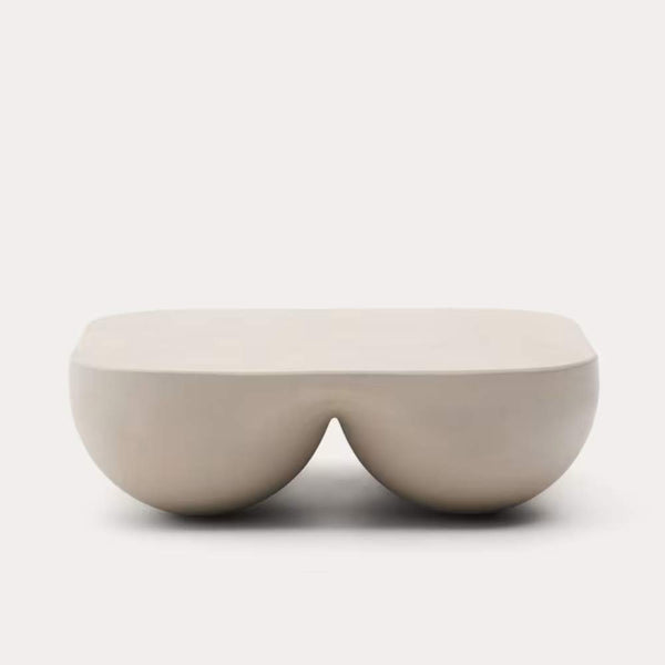 beau monde Kave Home Colba Polystone Coffee Table 100cm x 100cm