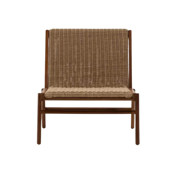 Beau Monde Kave Home Itani Armchair – FSC® 100% Solid Acacia Wood & Synthetic Rattan
