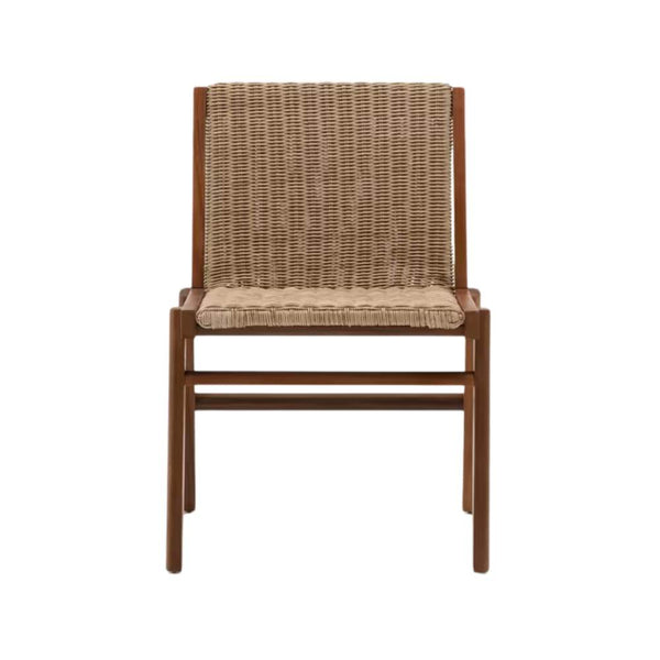 beau monde Kave Home Itani Chair in FSC 100% Solid Acacia Wood and Synthetic Rattan