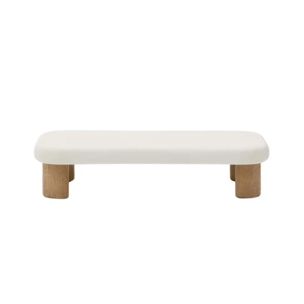 Beau Monde Kave Home Labra Coffee Table In Cement And Acacia Wood – 140 X 70cm