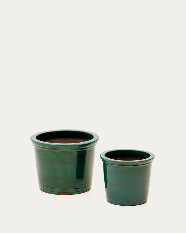 Beau Monde Kave Home Presili Set Of 2 Terracotta Plant Pots