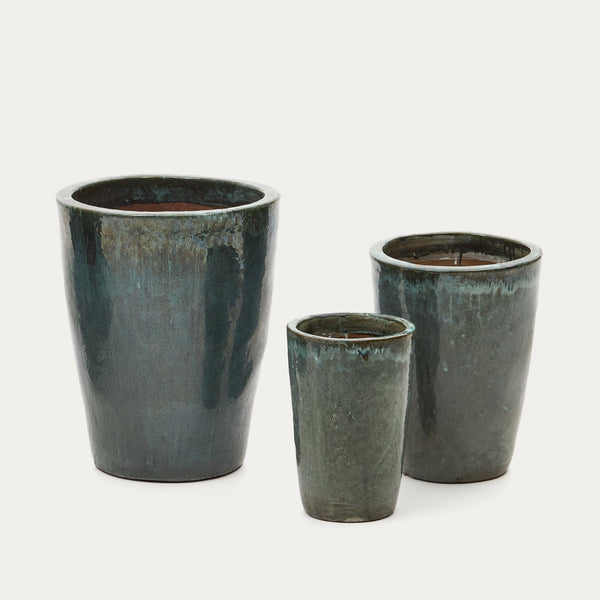 Beau Monde Kave Home Rotja Set Of 3 Terracotta Plant Pots