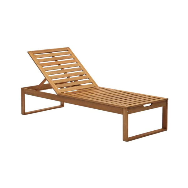 beau monde Kave Home Sulamita Outdoor Sun Lounger Made from Solid Acacia Wood FSC 100%