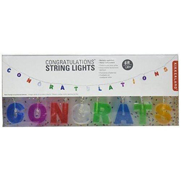 beau monde Kikkerland Congratulations String Lights