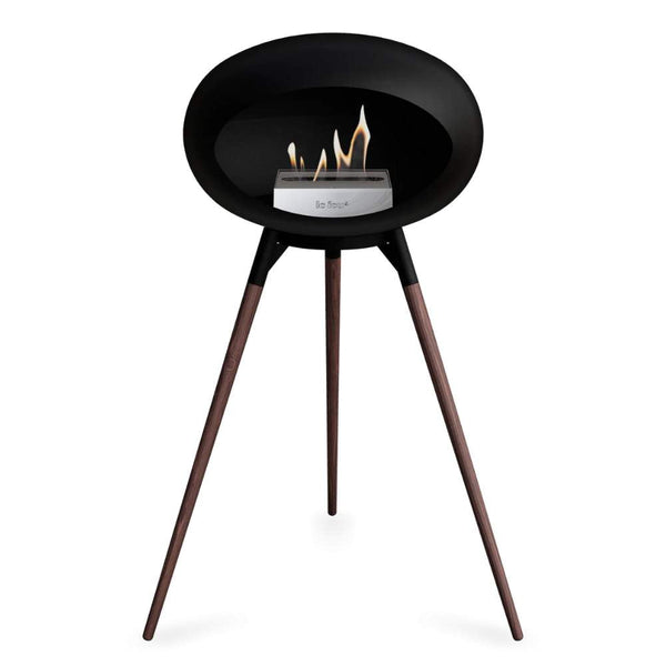 Beau Monde Le Feu Dome Ground High Bio Ethanol Fireplace In Black