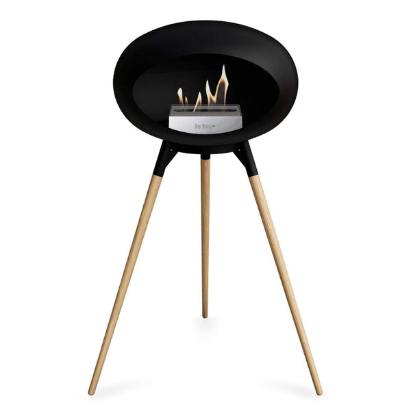 Beau Monde Le Feu Dome Ground High Bio Ethanol Fireplace In Black