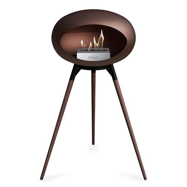 Beau Monde Le Feu Dome Ground High Bio Ethanol Fireplace In Mocca