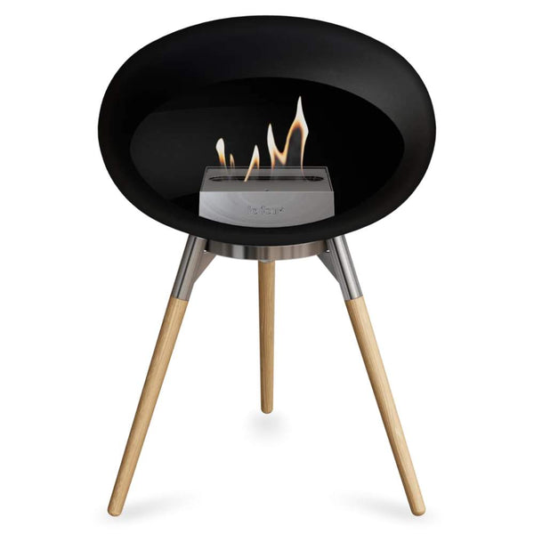 Beau Monde Le Feu Dome Ground Low Bio Ethanol Fireplace In Black