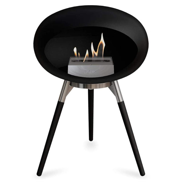 beau monde Le Feu Dome Ground Low Bio Ethanol Fireplace In Black