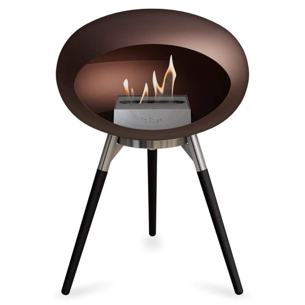 beau monde Le Feu Dome Ground Low Bio Ethanol Fireplace In Mocca