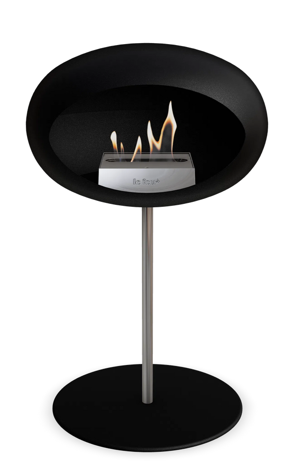 Beau Monde Le Feu Dome Ground Low Steel Bio Ethanol Fireplace