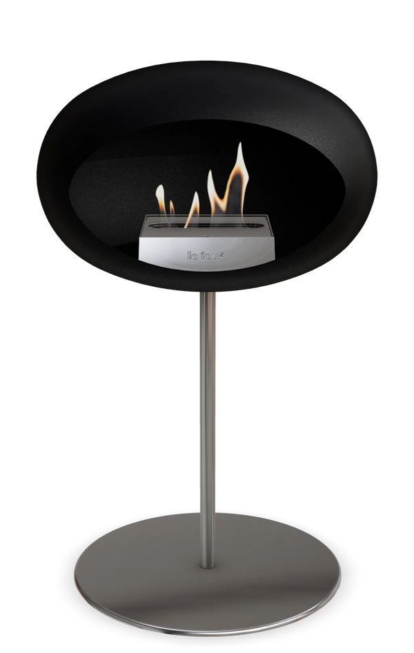 Beau Monde Le Feu Dome Ground Low Steel Bio Ethanol Fireplace