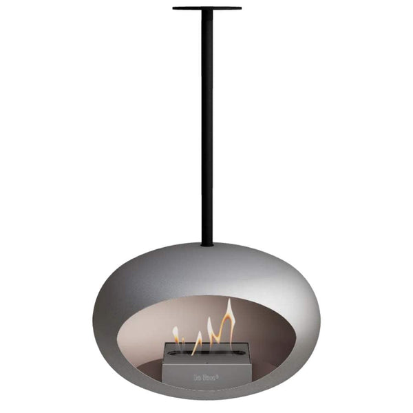 Beau Monde Le Feu Dome Sky Bio Ethanol Fireplace In Nickel