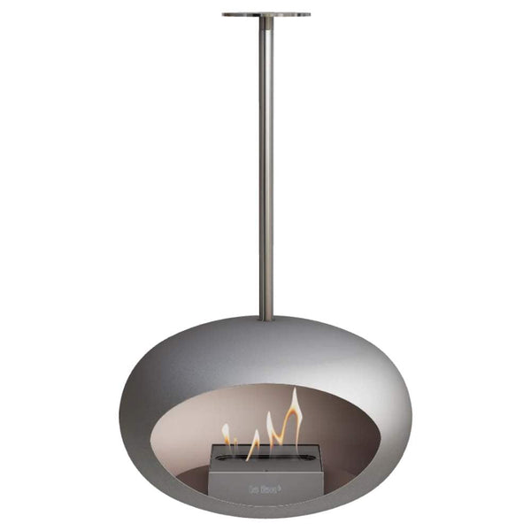 Beau Monde Le Feu Dome Sky Bio Ethanol Fireplace In Nickel