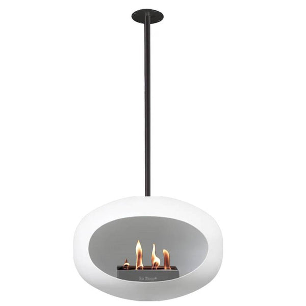 Beau Monde Le Feu Dome Sky Bio Ethanol Fireplace - White