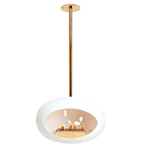 Beau Monde Le Feu Dome Sky Bio Ethanol Fireplace - White